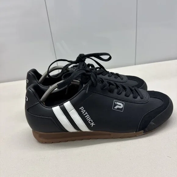 Patrick Liverpool Mens Trainers Casual Shoes Black Size 12 - Picture 3 of 6